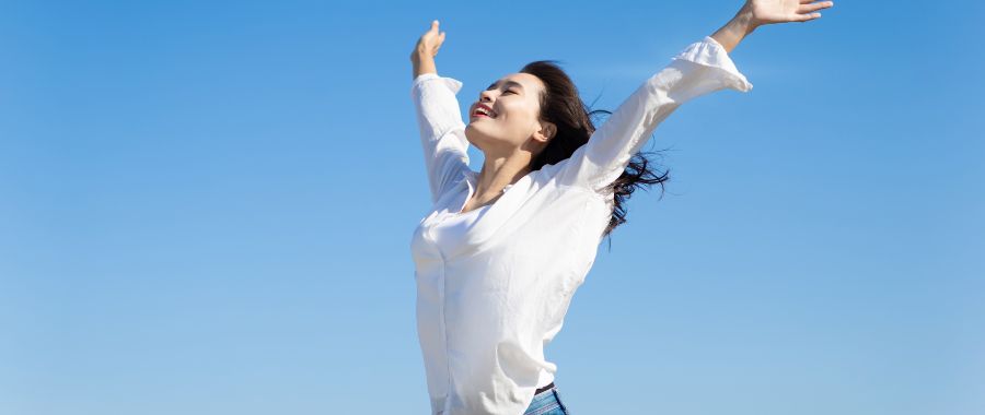 肩こりが楽になった女性